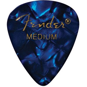 FENDER - Médiators en celluloïd moyen - Blue Moto - ensemble de 12 pick
